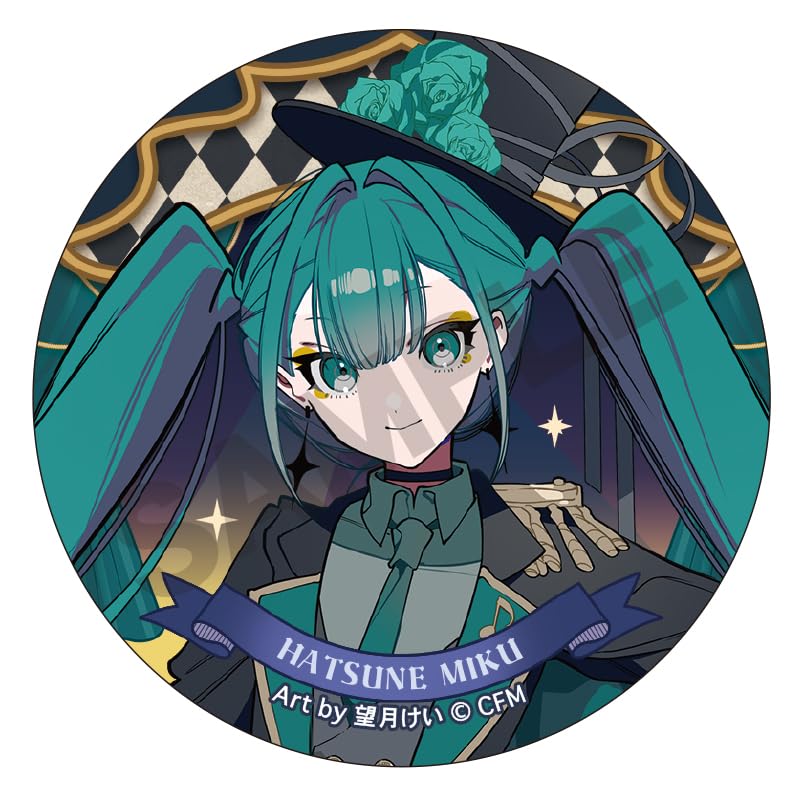Crux Hatsune Miku Trading Can Badge Circus 1BOX Diameter Approx. 56mm Tinplate