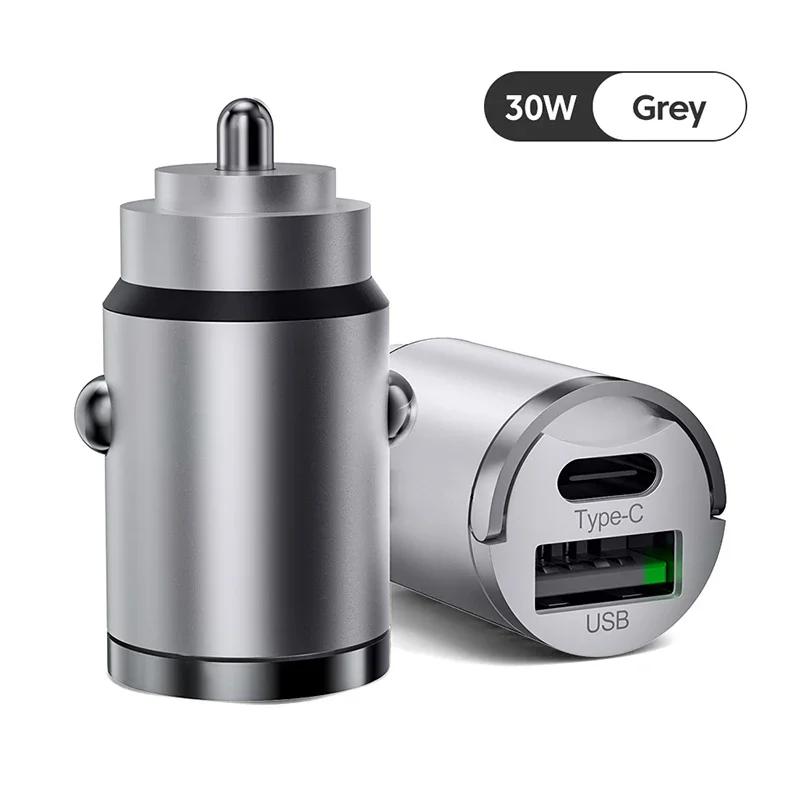 New 100W Car Charger Lighter PD Fast Charging For IPhone QC3.0 Mini USB Type C Mini Car Phone Charger For Samsung Huawei 2025