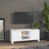 Vidaxl Industrialna Szafka Pod Tv, Biała, 105X35X42 Cm, Metalowa