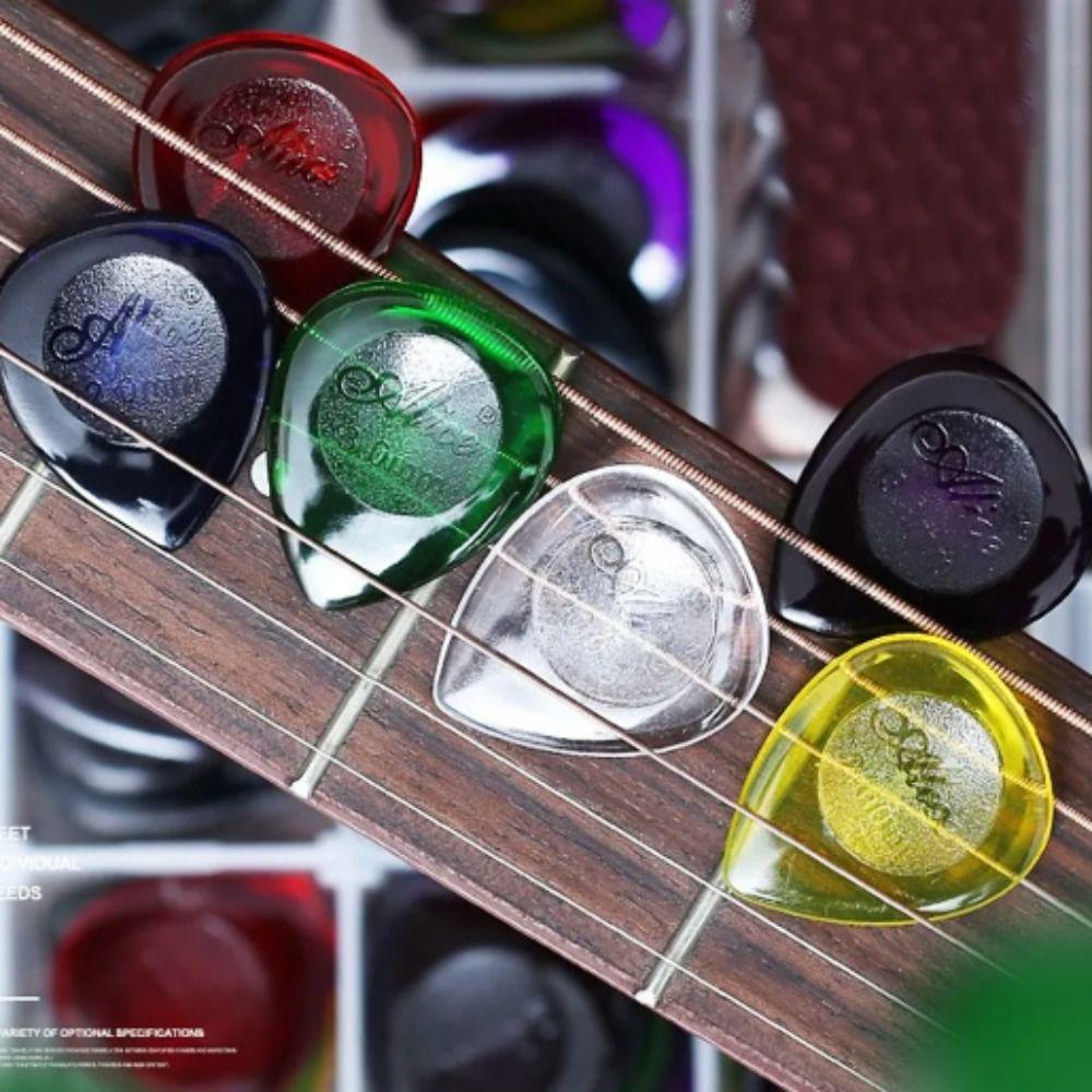 10pcs ABS Guitar Picks Random Color Droplet Shaped Guitar Pick Acoustic Guitar Picks Guitar Play