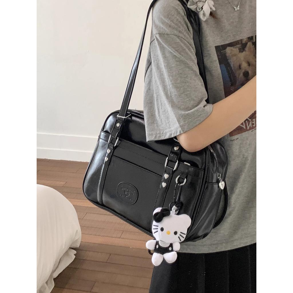 Premium commuter large-capacity bag women's new college student shoulder underarm bag multi-purpose backpack