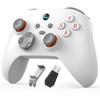 Manette de jeu sans fil G6 pour iOS Android PC Switch avec joystick à effet Hall et support pour téléphone