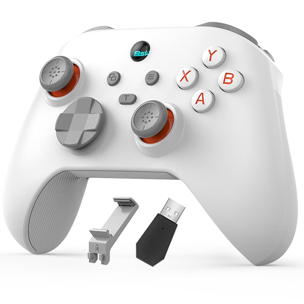 Manette de jeu sans fil G6 pour iOS Android PC Switch avec joystick à effet Hall et support pour téléphone