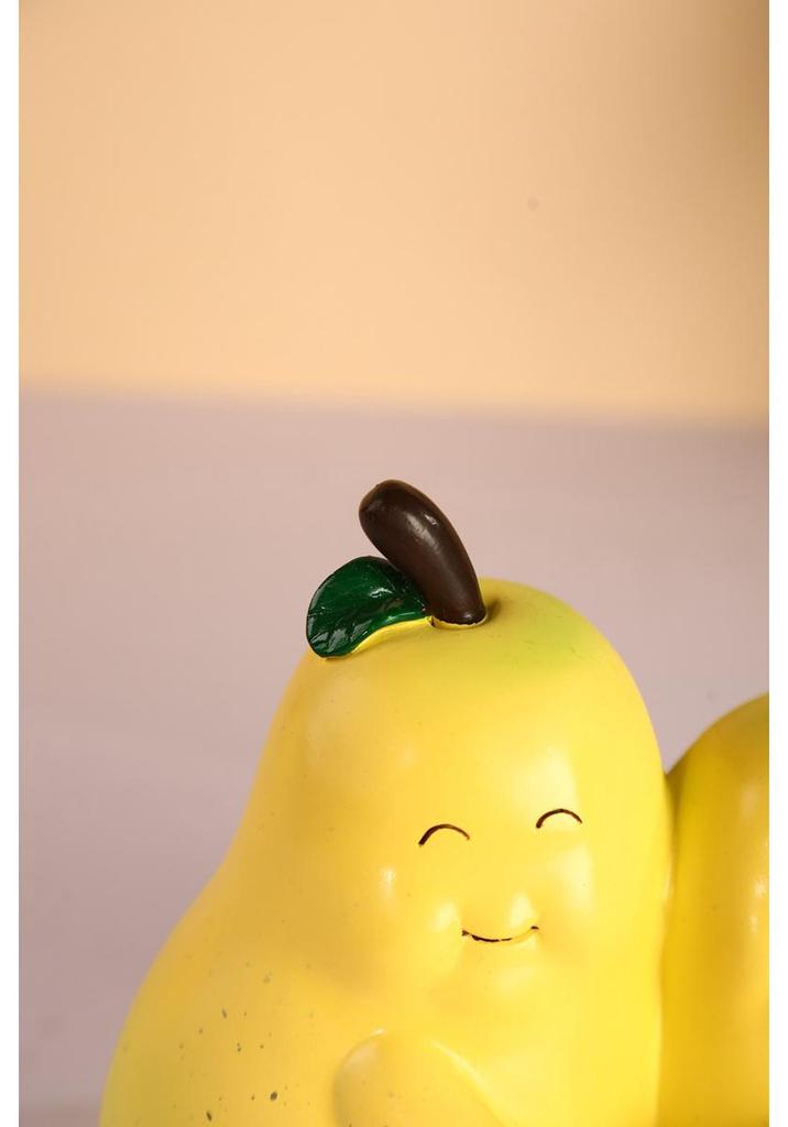 Charming Pear Resin Bookend for Home Decor: Bedroom, Living Room, or Wine Cabinet