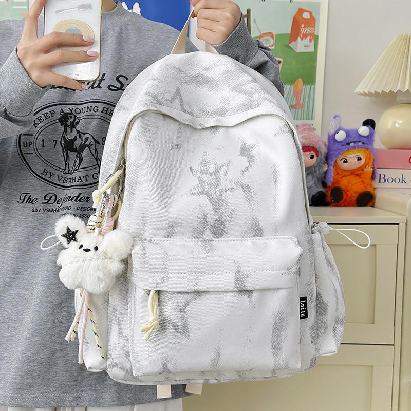 Schoolbag1011 New Star Large Capacity Middle School Student Female Tie-Dyeing Casual Backpack Female Backpack Teen School Bag