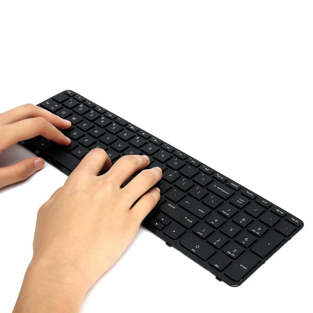 Original New Laptop Replacement US Black Keyboard for HP PK1314D1A00 9Z.N9HSC.601 NSK-CN6SC with Frame