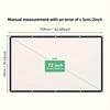72 100 inch Simple Portable Projection Screen 100 inch Curtain High Outdoor Full HD 4K Projector Screen Curtain For Home Theater