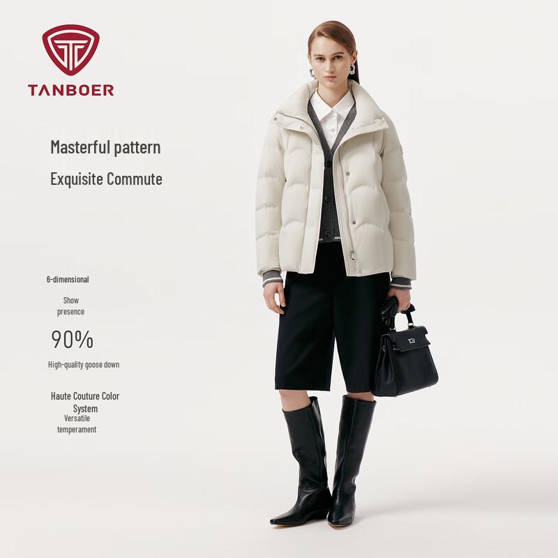 

Tanboer Women s Short Goose Down Puffer Jacket TB5520390A S (160cm)