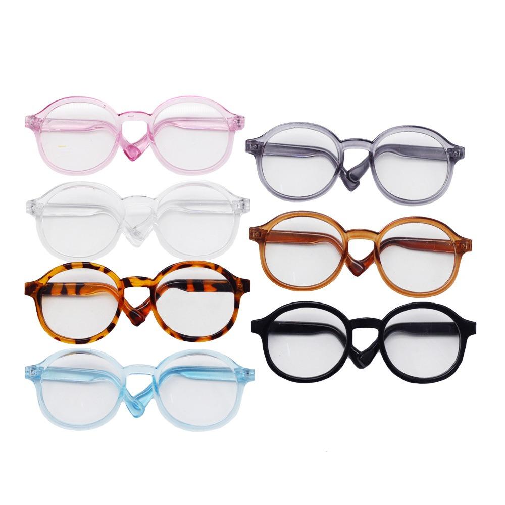 Doll Accessory Transparent Plastic Glasses Transparent Doll Mini Glasses  Doll Ornament