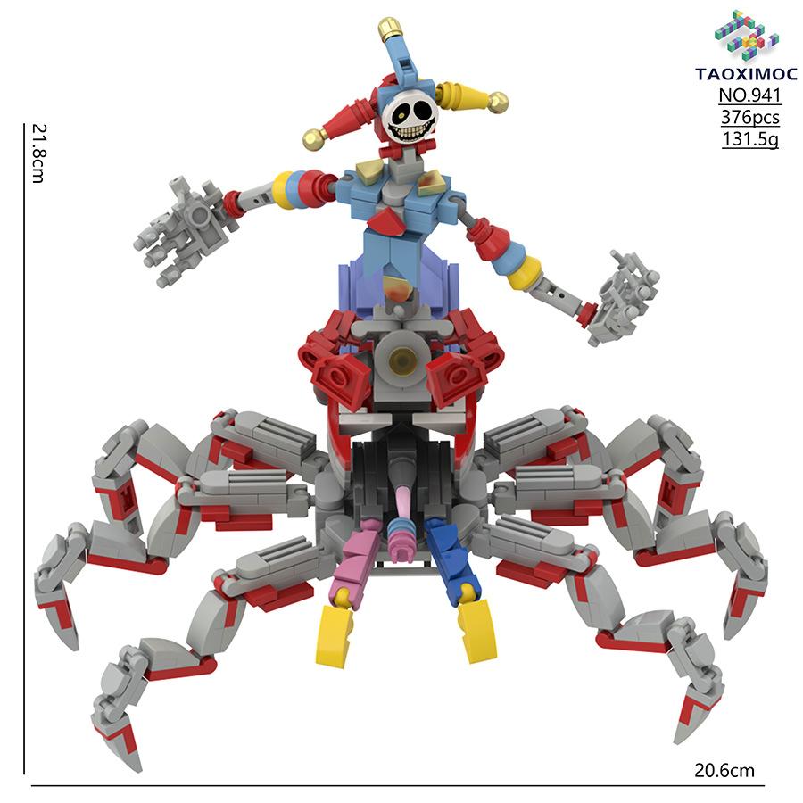 Nightmare Critters Playtime 4 Piano Dragon Does Around Building Block Figure Toy Kids Gift Horror Animal Model