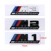 For BMW Car Rear Trunk Badge Sticker M1 M2 M3 M4 M5 M6 M7 M8 Competition Emblem Silver Modification Of ABS Badge