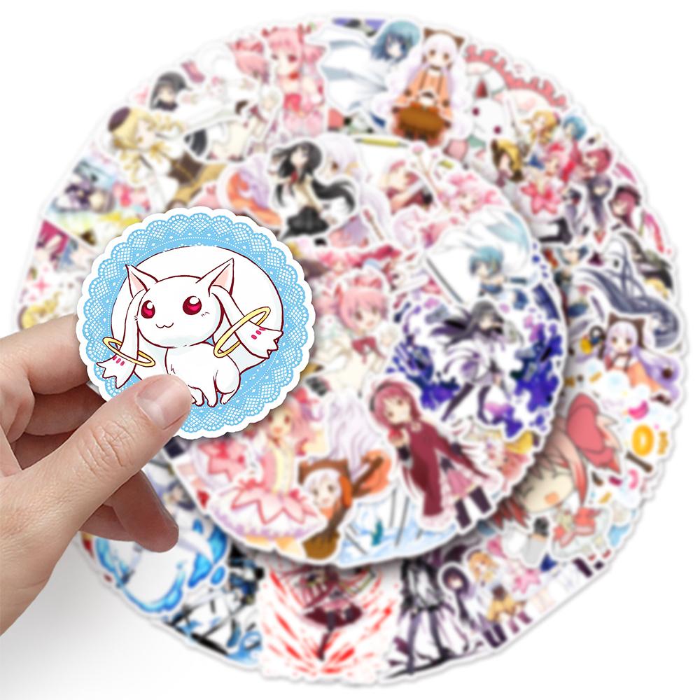 10/30/50 Stück Puella Magi Madoka Magica Anime Aufkleber Decals Wasserdicht DIY Gepäck Skateboard Fahrrad Niedlicher Aufkleber Spielzeug Geschenke