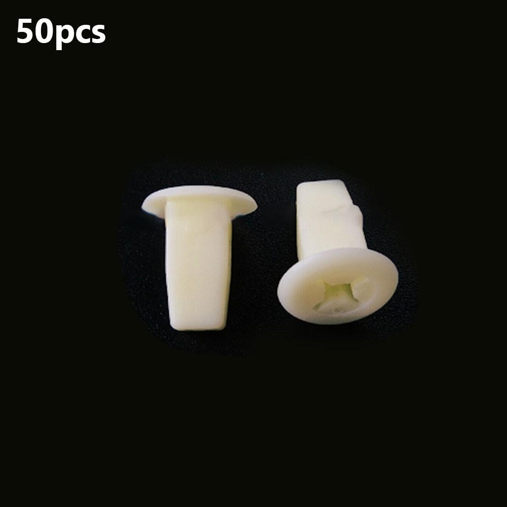 50 Pcs Nylon Nut  Screw Grommet Clip For Toyota For Mazda