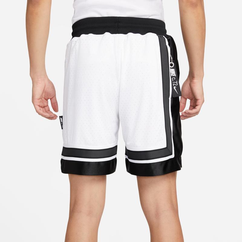 Nike Logo Color Block Straight Leg Retro Loose Basketball Pants Men Bottoms White Black DV9534-100