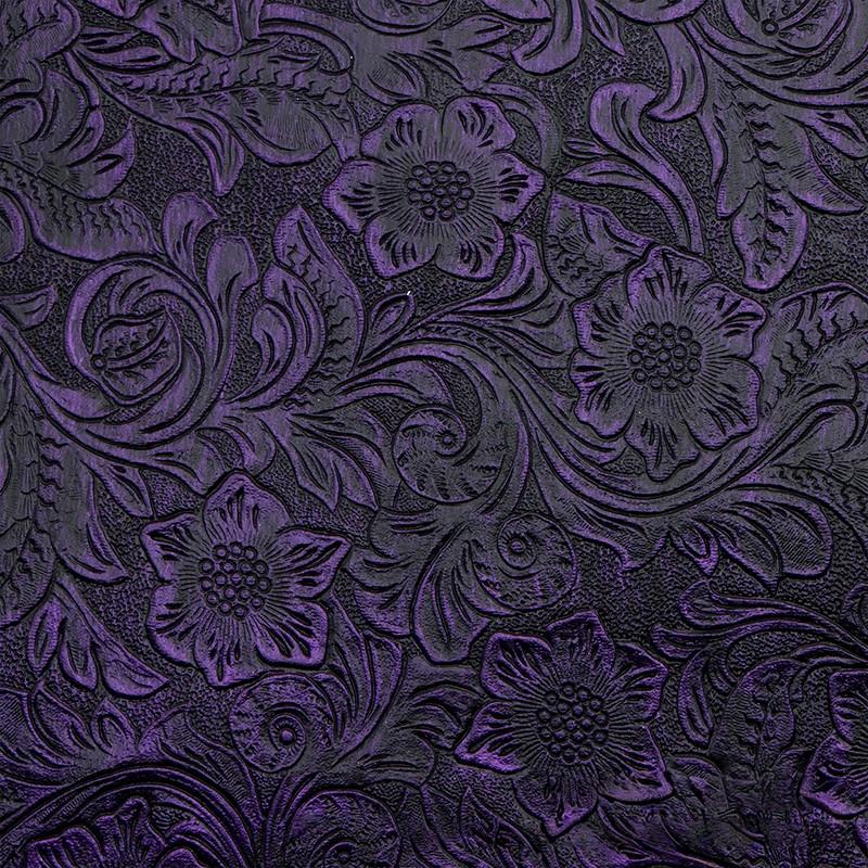 50x137cm Synthetic Fabric Flowers Pattern Metallic Faux Leather Sheet Bump Textured Swirl Material DIY Earrings Hair Bow