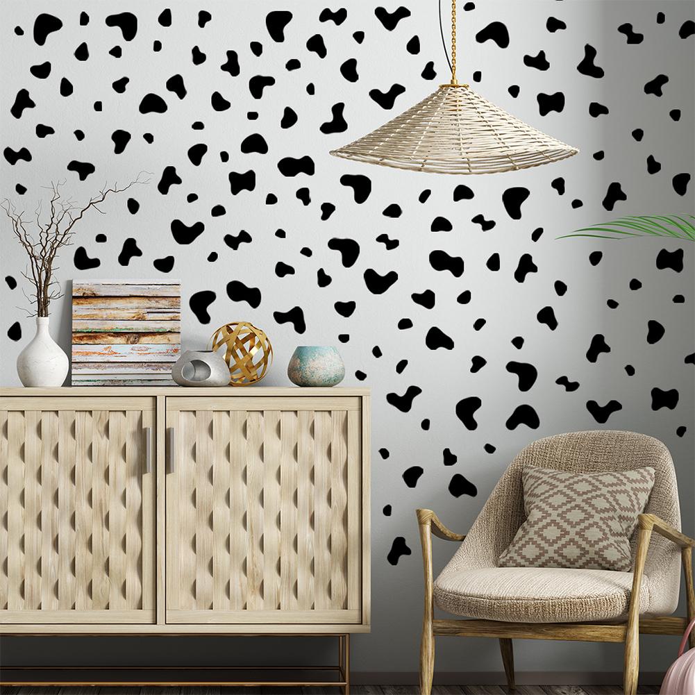 Removable Adhesive Cow Print Stickers Waterproof Cow Decals For Walls Bedroom Living Room Nursery