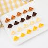 Simulation Cheese Waffle Toast Resin Scrapbooking Decoration Crafts DIY Accessories Dollhouse Mini Artificial Bread 50pc/lot