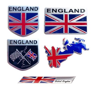 3D Metal For England UK Flag Shield Emblem Metal Badge Car Truck Motorcycle Body Bumper Garnish Styling Sticker Car Accessories