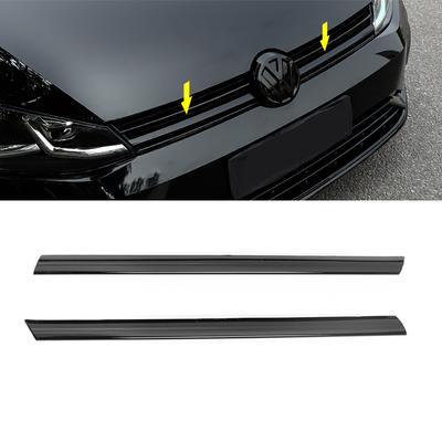 פס גריל קדמי שחור מבריק עבור VW Golf 7 Rline 7.5 MK7 כיסוי קישוט גריל פגוש לאביזרי גריל דקורטיביים ל-Golf