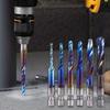 Hex Shanks Metric Tap Drill Bits 3 to M10 Titaniums Plated HSS for Easy Hole Tapping Chamfering