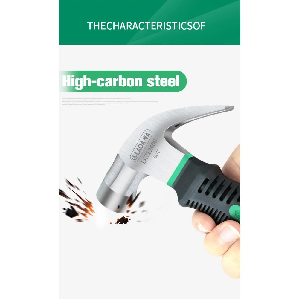 Mini Claw Hammer 8OZ Nail Hammer Tool Steel Woodworking Striking and Electronic Tools