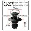 8mm Plastic Rivet Screw for Nissan, Toyota, Kia Bumper/Fender Clips