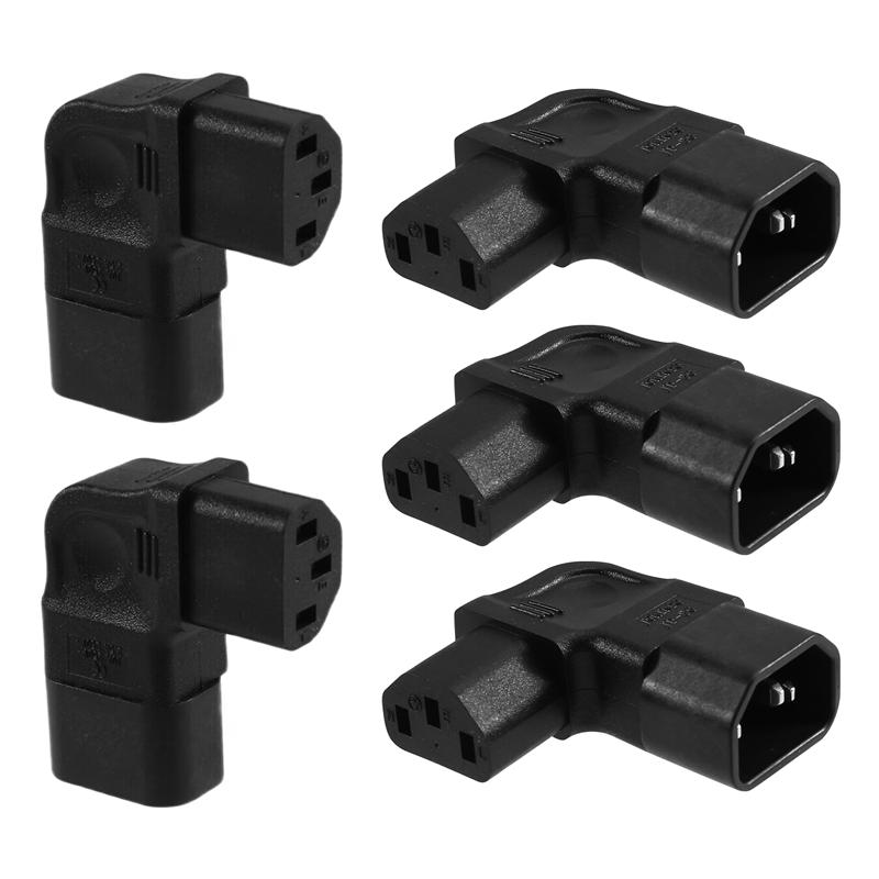 

A25F-IEC 320 C14 To C13 Power Adapter C14 To C13 Power Right Angle For PDU Cabinet UPS Server чёрный