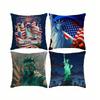 New York USA S-Statue of Liberty  Square Double-Sided printed Pillow Case Bedroom Bedside Pillow Sofa Cushion Cover
