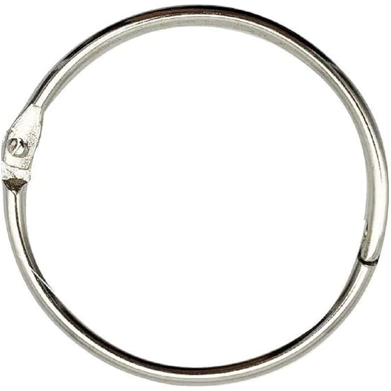 True-Ally 20Mm Multipurpose Book Binder Rings, 20 Pcs - Metal Iron Nickel Plated Loose Leaf Book Rings For Binders, Inde