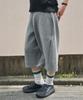 Zero Curved Line Over Sweat Shorts [Melange Charcoal]