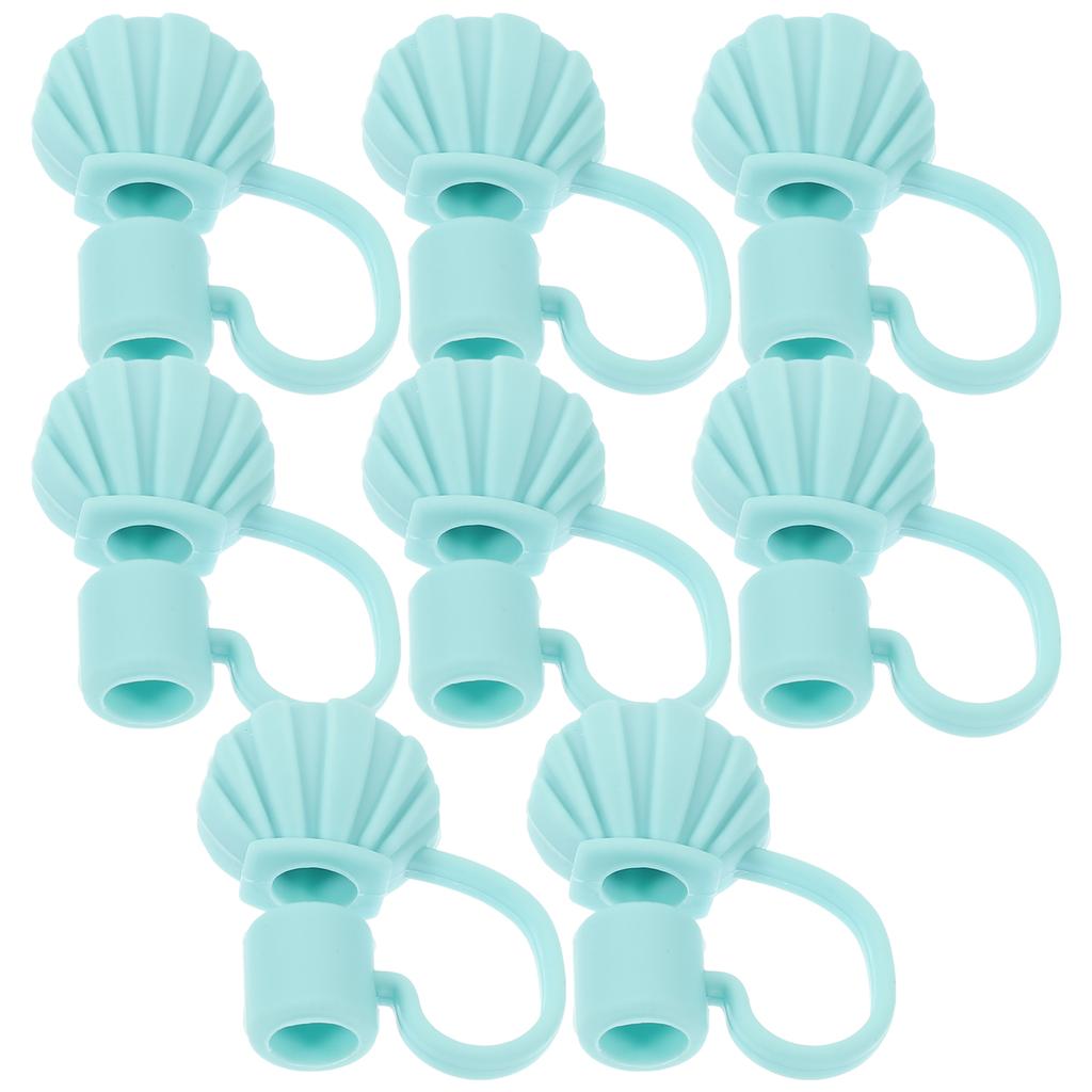 8 Pcs Straw Plug Dust Stopper Cover Ocean Decor Tip Hats Silicone Tips Drinking