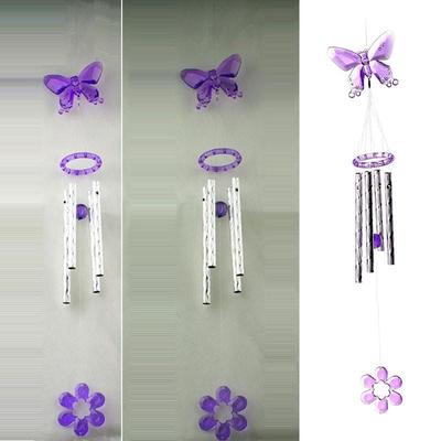 Plastic Wind Chimes Cranes Outdoor Yard Garden Home Decor Ornament W// Metal Tube