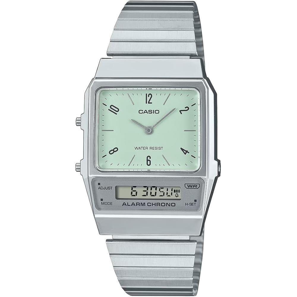 Casio Standard AQ-800E-3A Analog-Digital Quartz Watch Unisex Pale Green Overseas Model