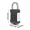 Zinc alloy 3 Digit Password Lock Anti-theft Automatic Unlock Dormitory Cabinet Lock Security Coded Lock for Home&Travel