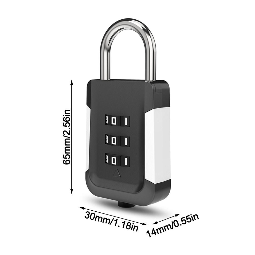 Zinc alloy 3 Digit Password Lock Anti-theft Automatic Unlock Dormitory Cabinet Lock Security Coded Lock for Home&Travel