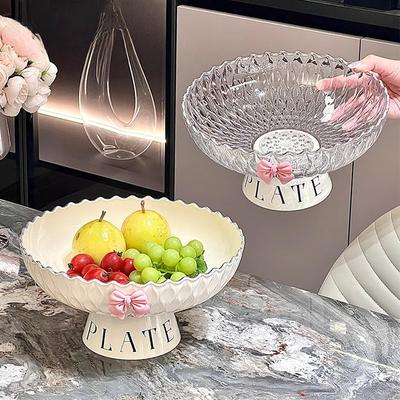 Vassoio Frutta a Goccia Soggiorno Tavolino da Caffè Piedi Alti Cesto Frutta Crema Vassoio Caramelle Snack di Alta Qualità Vassoio Frutta di Grande Capacità