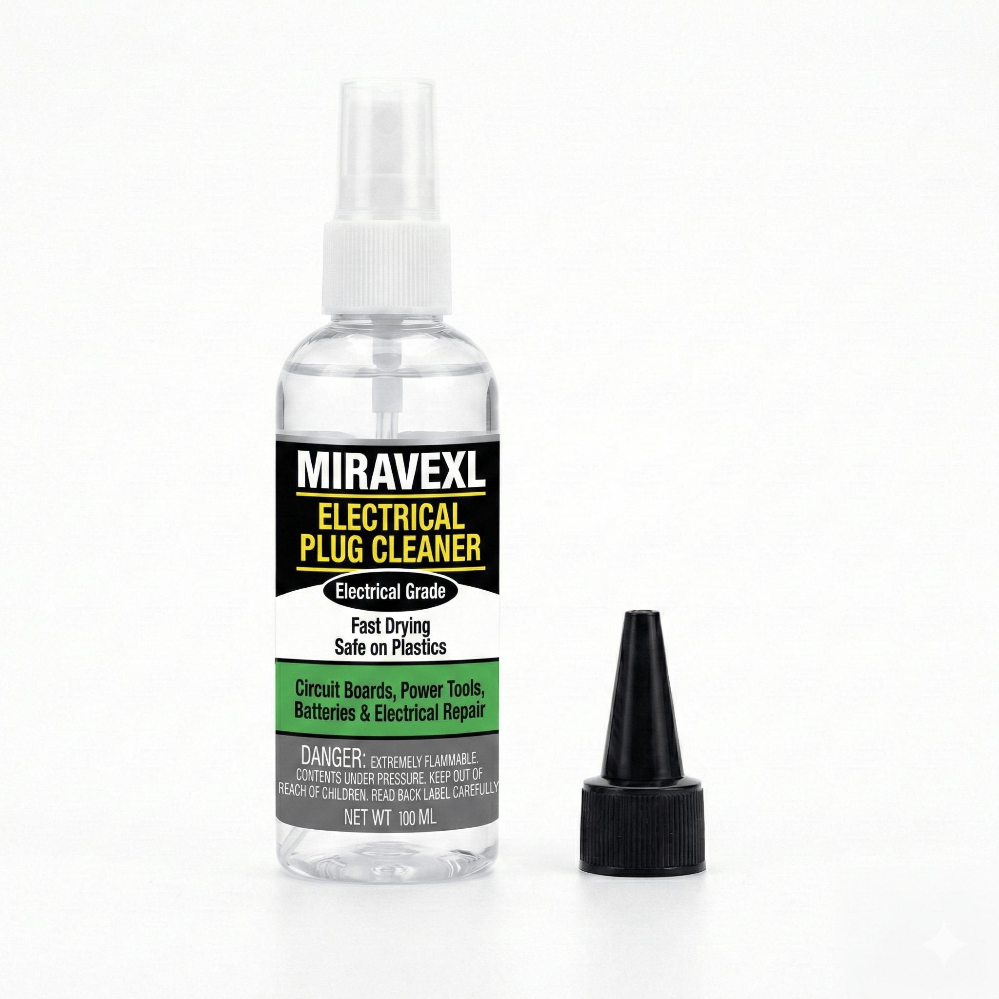 

MIRAVEXL 100ml Electrical Contact Cleaner Spray Fast-Drying Degreaser for Automotive Plugs & Circuit Board