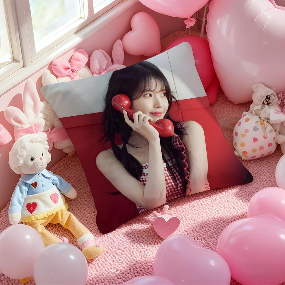 Lee Ji Eun IU Cushion Cover Pattern Printed Pillowcase for Living Room Sofa Cushion Cover & Bedroom Decor