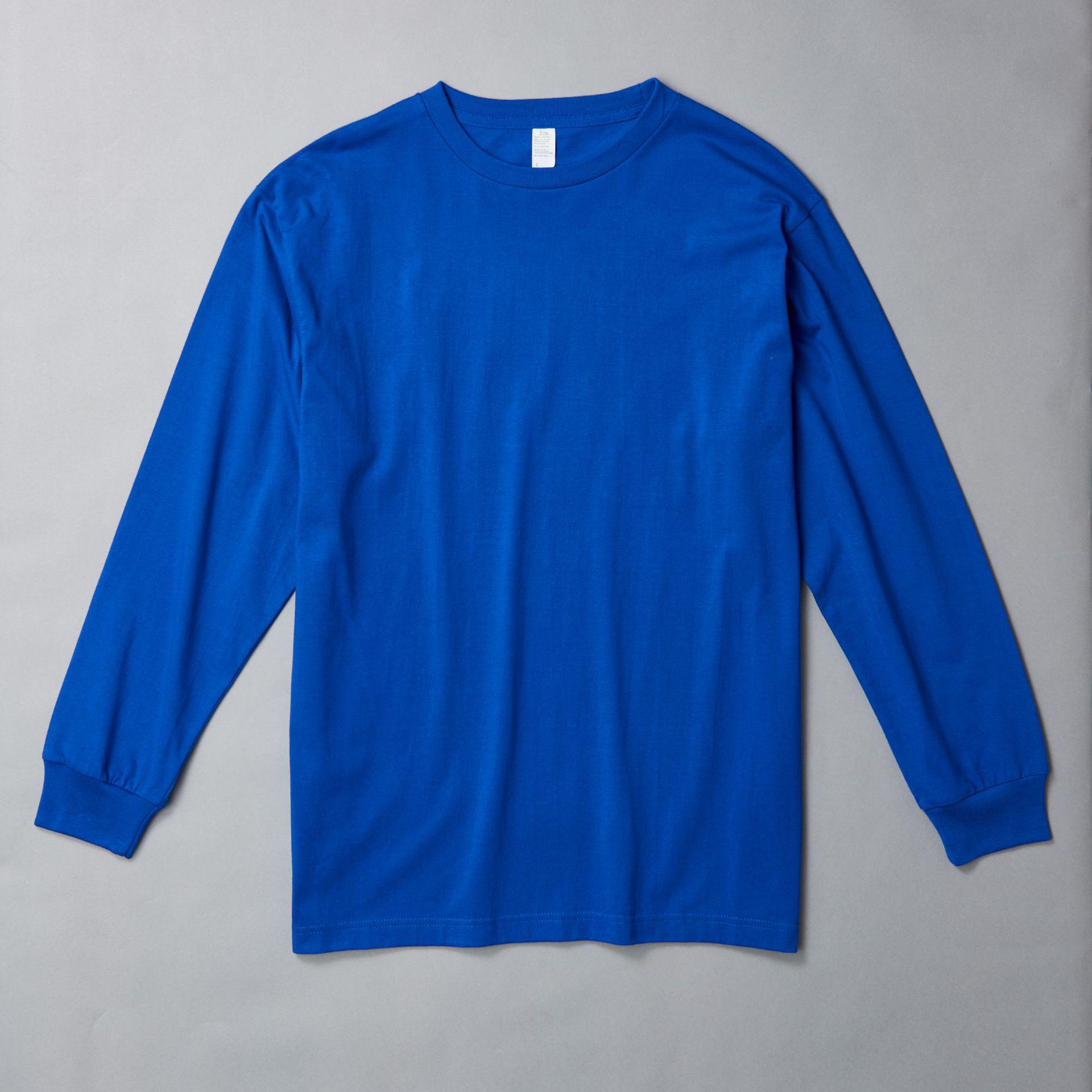 

Футболка с длинным рукавом из плотного хлопка плотностью 230 г, мужская, большого размера, в японском стиле, однотонная, унисекс, на весну и осень. 150