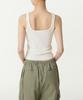 MUSINSA STANDARD WOMAN Women'S Fancy Yarn Ribbed Knit Sleeveless Top [Ivory]