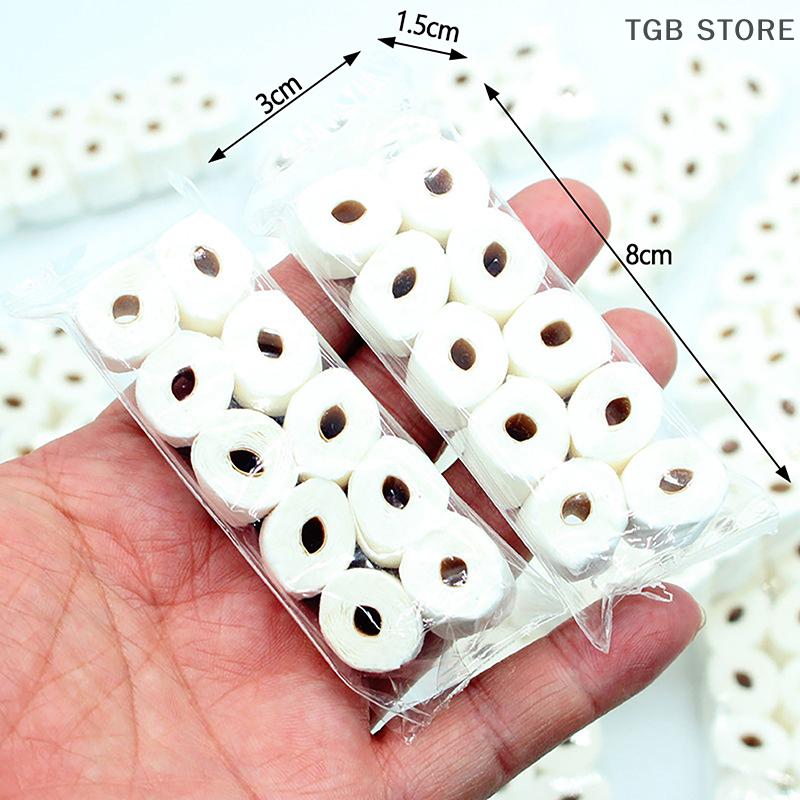 1/12 Dollhouse Toilet Paper Roll Model Mini Bathroom Accessories For Dolls House Decor
