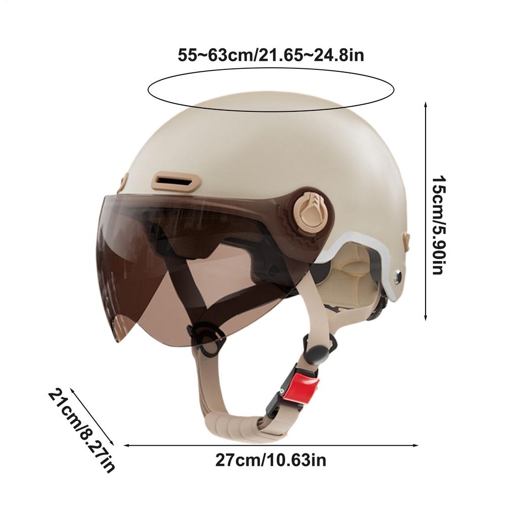 Bicycle Safety Helmet Reflective Design Lightweight Men s And Women s Adult Mountain Bicycle Motorcycle Half Helmet With Goggles