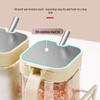 Ru Han Glass Seasoning Jars Set with Wall Rack