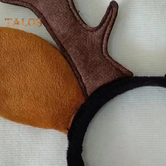 Hirschgeweih-Stirnband für Damen, Rentierhörner und -ohren, Haar-Accessoire für Weihnachten, Halloween, Cosplay, Partyzubehör