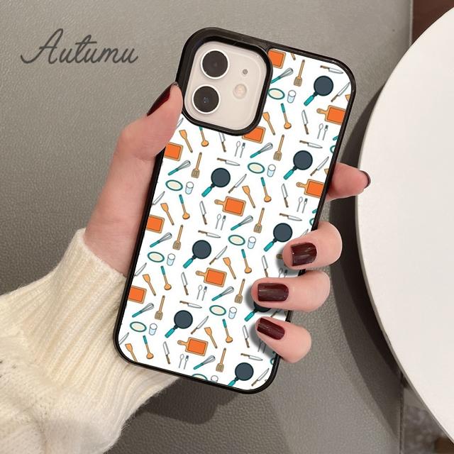 Baking Tools Phone Case for iPhone 11 12 13 14 Pro Max Mini X XR XS SE 2020 5 6S 7 8 Plus Samsung Galaxy S21 S22 Cover Shell