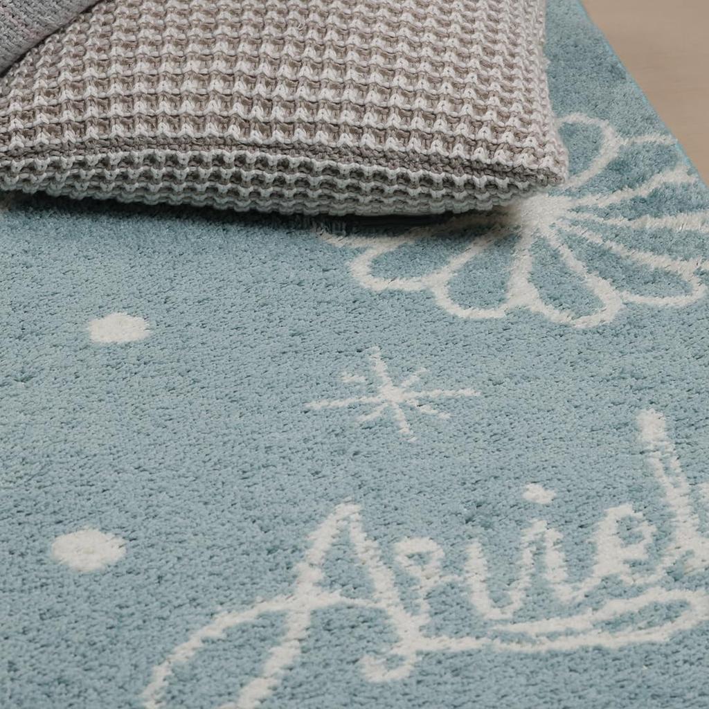 Marushin Rug, Medium, Disney Little Mermaid Ariel Magical Shell Character, Cute, Fluffy, Stylish, Non-Slip, 2225072700
