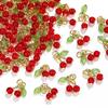 3D Cherry Fruit Pendant Charms for DIY Jewelry: Bracelets, Necklaces, Earrings
