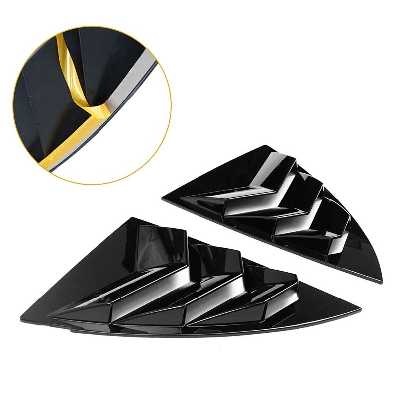 2Pcs/set Car Side Window Spoiler Cover Rear Triangle Window Sunshade For Tesla Model Y