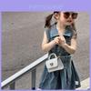 Stylish Heart Lock Childrens Bag With Elegant Pearl Detailing For Boys And Girls
