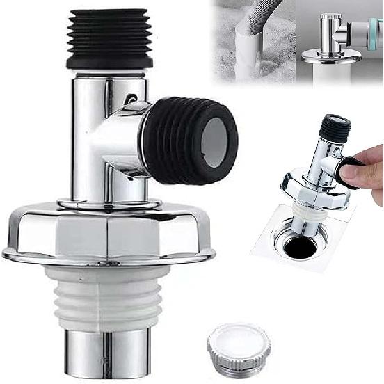 HXZDEY Drain Backflow Preventer for Washing Machine, Universal Tee Joint Sewer Drain Pipe Connector Adapter, Trap Seal for Floor Drain Drain Backflow A